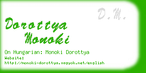dorottya monoki business card